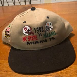 NC Sate vs Miami Micron PC bowl hat